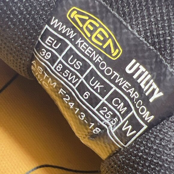 Keen Utility Vista Energy Pink Black Womens US 8.5 WIDE -Work Shoes Safety Toe - Picture 12 of 12